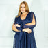 VESTIDO MANGA LONGA TRES LISTRAS PETRA FINA
